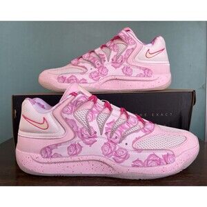 Nike KD 18 "Aunt Pearl" Pink Basketball Shoes Men's Size 16 HV1997-600